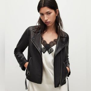Like-New AllSaints Dalby Leather Jacket